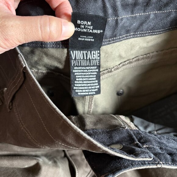 Kuhl Free Rydr Patina Dye Pants - Men's Size 36*30(Fit 36*29) - Brown - Picture 8 of 9